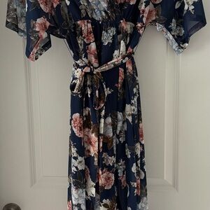 Floral Navy Dress